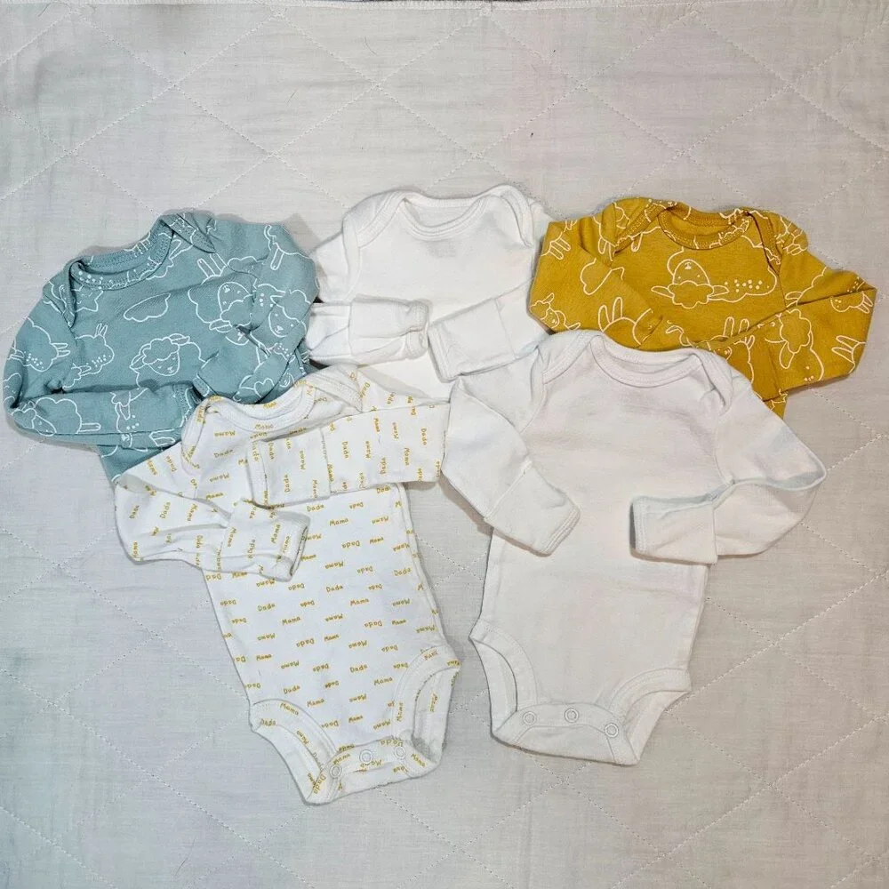 Carters Baby Boy Newborn Clothing Bundle 12 Piece Lot Bodysuits Sleepers‎ Pants